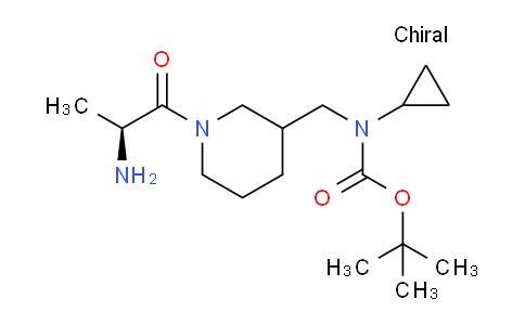 CAS No. 1354028-64-0, tert-Butyl ((1-((S)-2-aminopropanoyl)piperidin-3-yl)methyl)(cyclopropyl)carbamate