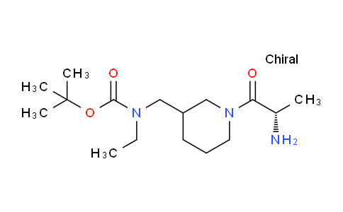 CAS No. 1354026-75-7, tert-Butyl ((1-((S)-2-aminopropanoyl)piperidin-3-yl)methyl)(ethyl)carbamate