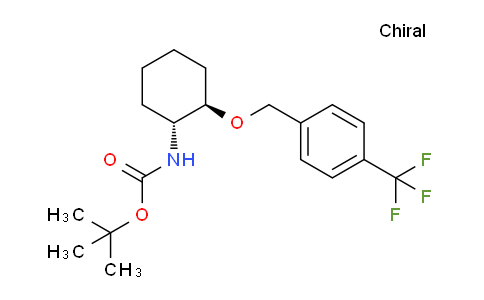CAS No. 1951424-84-2, tert-Butyl ((1R,2R)-2-((4-(trifluoromethyl)benzyl)oxy)cyclohexyl)carbamate