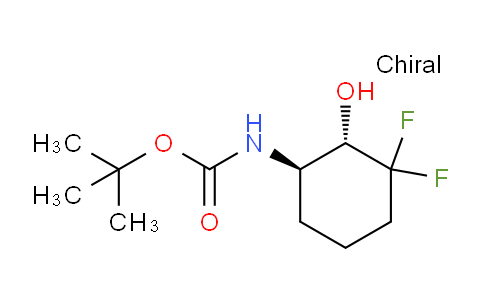 CAS No. 1109284-41-4, tert-Butyl ((1R,2S)-3,3-difluoro-2-hydroxycyclohexyl)carbamate