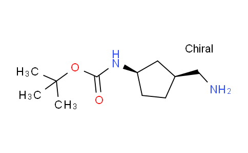 CAS No. 347185-71-1, tert-Butyl ((1R,3S)-3-(aminomethyl)cyclopentyl)carbamate