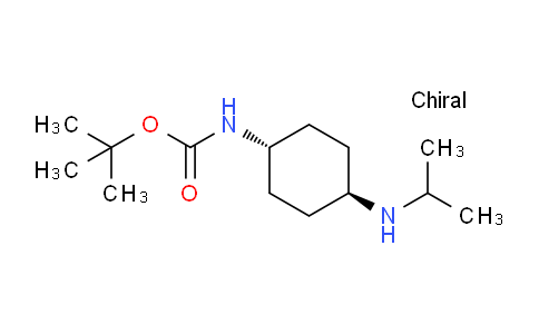 CAS No. 1286274-74-5, tert-Butyl ((1r,4r)-4-(isopropylamino)cyclohexyl)carbamate