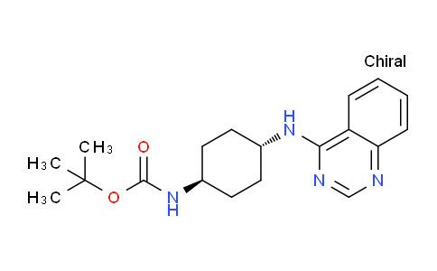CAS No. 1448855-28-4, tert-Butyl ((1r,4r)-4-(quinazolin-4-ylamino)cyclohexyl)carbamate