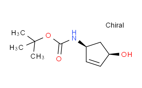 CAS No. 201054-55-9, tert-Butyl ((1S,4R)-4-hydroxycyclopent-2-en-1-yl)carbamate