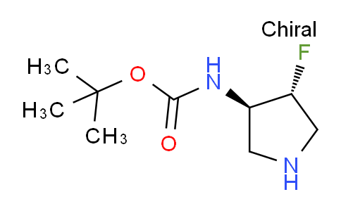 CAS No. 213388-71-7, tert-Butyl ((3R,4R)-4-fluoropyrrolidin-3-yl)carbamate