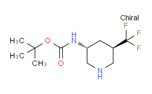 CAS No. 1363378-12-4, tert-Butyl ((3R,5R)-5-(trifluoromethyl)piperidin-3-yl)carbamate