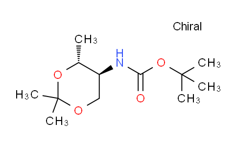 CAS No. 1932023-27-2, tert-Butyl ((4R,5S)-2,2,4-trimethyl-1,3-dioxan-5-yl)carbamate