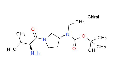 CAS No. 1401666-89-4, tert-Butyl ((R)-1-((S)-2-amino-3-methylbutanoyl)pyrrolidin-3-yl)(ethyl)carbamate