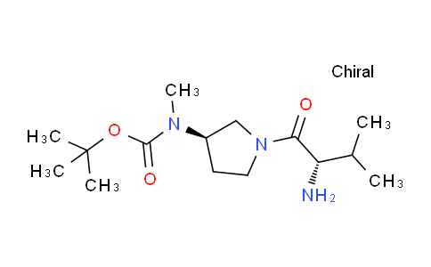 CAS No. 1401667-45-5, tert-Butyl ((R)-1-((S)-2-amino-3-methylbutanoyl)pyrrolidin-3-yl)(methyl)carbamate