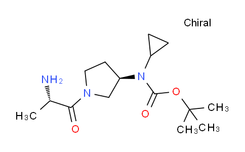 CAS No. 1401666-55-4, tert-Butyl ((R)-1-((S)-2-aminopropanoyl)pyrrolidin-3-yl)(cyclopropyl)carbamate