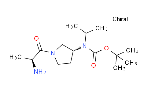CAS No. 1401669-03-1, tert-Butyl ((R)-1-((S)-2-aminopropanoyl)pyrrolidin-3-yl)(isopropyl)carbamate