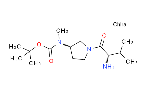 CAS No. 1401665-51-7, tert-Butyl ((S)-1-((S)-2-amino-3-methylbutanoyl)pyrrolidin-3-yl)(methyl)carbamate