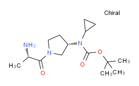 CAS No. 1401667-37-5, tert-Butyl ((S)-1-((S)-2-aminopropanoyl)pyrrolidin-3-yl)(cyclopropyl)carbamate