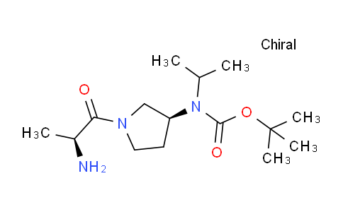 CAS No. 1401667-48-8, tert-Butyl ((S)-1-((S)-2-aminopropanoyl)pyrrolidin-3-yl)(isopropyl)carbamate