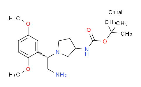 CAS No. 1217541-47-3, tert-Butyl (1-((S)-2-amino-1-(2,5-dimethoxyphenyl)ethyl)pyrrolidin-3-yl)carbamate