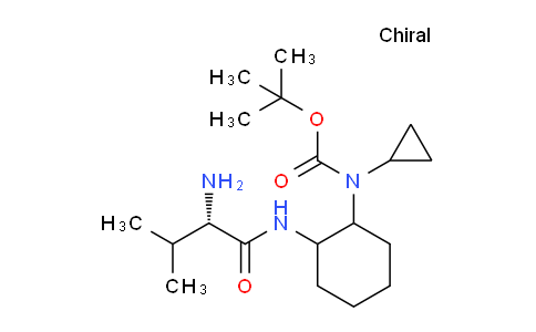 CAS No. 1354028-20-8, tert-Butyl (2-((S)-2-amino-3-methylbutanamido)cyclohexyl)(cyclopropyl)carbamate