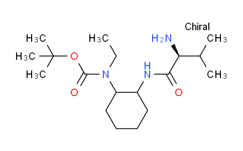 CAS No. 1354026-16-6, tert-Butyl (2-((S)-2-amino-3-methylbutanamido)cyclohexyl)(ethyl)carbamate