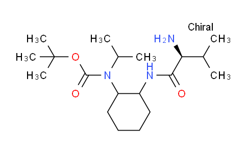 CAS No. 1354028-08-2, tert-Butyl (2-((S)-2-amino-3-methylbutanamido)cyclohexyl)(isopropyl)carbamate