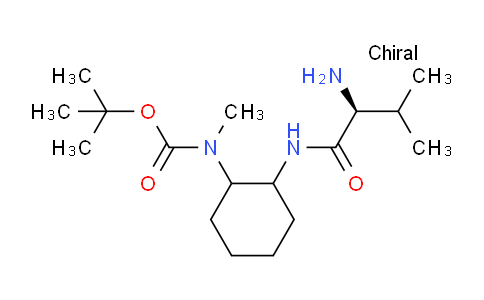 CAS No. 1354024-01-3, tert-Butyl (2-((S)-2-amino-3-methylbutanamido)cyclohexyl)(methyl)carbamate