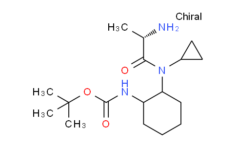 CAS No. 1354025-32-3, tert-Butyl (2-((S)-2-amino-N-cyclopropylpropanamido)cyclohexyl)carbamate