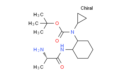 CAS No. 1354025-39-0, tert-Butyl (2-((S)-2-aminopropanamido)cyclohexyl)(cyclopropyl)carbamate