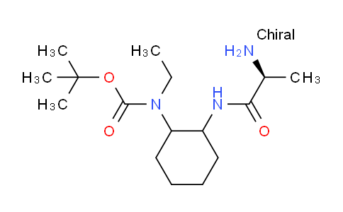 CAS No. 1354025-98-1, tert-Butyl (2-((S)-2-aminopropanamido)cyclohexyl)(ethyl)carbamate