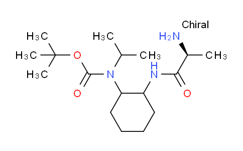 CAS No. 1354029-19-8, tert-Butyl (2-((S)-2-aminopropanamido)cyclohexyl)(isopropyl)carbamate