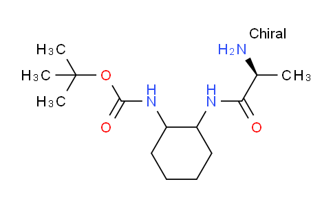 CAS No. 1354025-85-6, tert-Butyl (2-((S)-2-aminopropanamido)cyclohexyl)carbamate