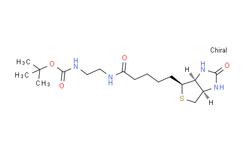 CAS No. 225797-46-6, tert-Butyl (2-(5-((3aS,4S,6aR)-2-oxohexahydro-1H-thieno[3,4-d]imidazol-4-yl)pentanamido)ethyl)carbamate