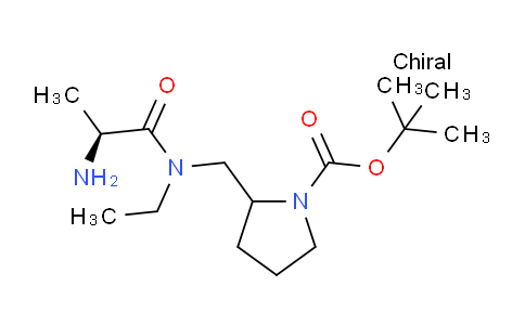 CAS No. 1354023-95-2, tert-Butyl 2-(((S)-2-amino-N-ethylpropanamido)methyl)pyrrolidine-1-carboxylate