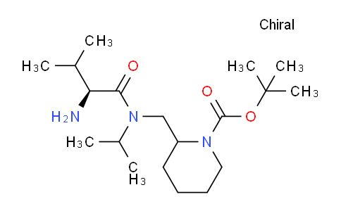 CAS No. 1354028-69-5, tert-Butyl 2-(((S)-2-amino-N-isopropyl-3-methylbutanamido)methyl)piperidine-1-carboxylate