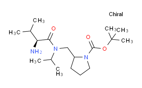 CAS No. 1354023-57-6, tert-Butyl 2-(((S)-2-amino-N-isopropyl-3-methylbutanamido)methyl)pyrrolidine-1-carboxylate