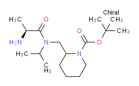 CAS No. 1354023-98-5, tert-Butyl 2-(((S)-2-amino-N-isopropylpropanamido)methyl)piperidine-1-carboxylate