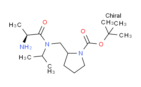CAS No. 1354023-64-5, tert-Butyl 2-(((S)-2-amino-N-isopropylpropanamido)methyl)pyrrolidine-1-carboxylate