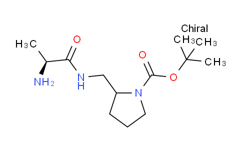CAS No. 1354029-62-1, tert-Butyl 2-(((S)-2-aminopropanamido)methyl)pyrrolidine-1-carboxylate