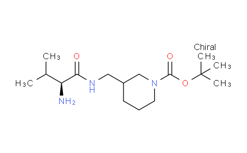 CAS No. 1354028-77-5, tert-Butyl 3-(((S)-2-amino-3-methylbutanamido)methyl)piperidine-1-carboxylate