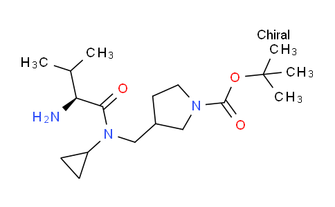 CAS No. 1354023-63-4, tert-Butyl 3-(((S)-2-amino-N-cyclopropyl-3-methylbutanamido)methyl)pyrrolidine-1-carboxylate
