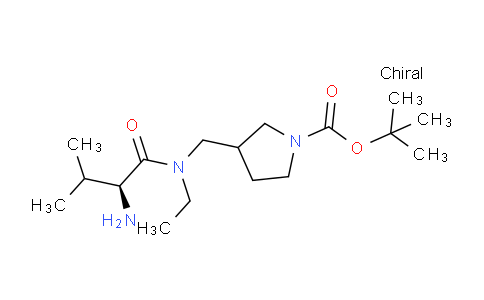 CAS No. 1354027-23-8, tert-Butyl 3-(((S)-2-amino-N-ethyl-3-methylbutanamido)methyl)pyrrolidine-1-carboxylate