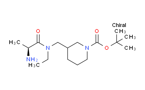 CAS No. 1354028-59-3, tert-Butyl 3-(((S)-2-amino-N-ethylpropanamido)methyl)piperidine-1-carboxylate