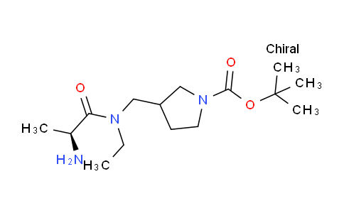 CAS No. 1354025-21-0, tert-Butyl 3-(((S)-2-amino-N-ethylpropanamido)methyl)pyrrolidine-1-carboxylate