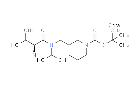 CAS No. 1354027-00-1, tert-Butyl 3-(((S)-2-amino-N-isopropyl-3-methylbutanamido)methyl)piperidine-1-carboxylate