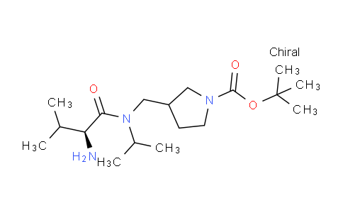 CAS No. 1354024-10-4, tert-Butyl 3-(((S)-2-amino-N-isopropyl-3-methylbutanamido)methyl)pyrrolidine-1-carboxylate