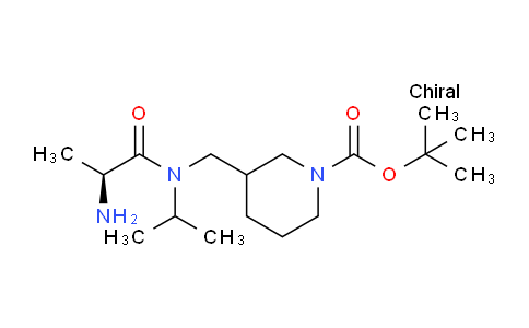 CAS No. 1354025-54-9, tert-Butyl 3-(((S)-2-amino-N-isopropylpropanamido)methyl)piperidine-1-carboxylate