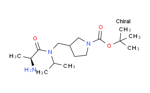 CAS No. 1354029-11-0, tert-Butyl 3-(((S)-2-amino-N-isopropylpropanamido)methyl)pyrrolidine-1-carboxylate