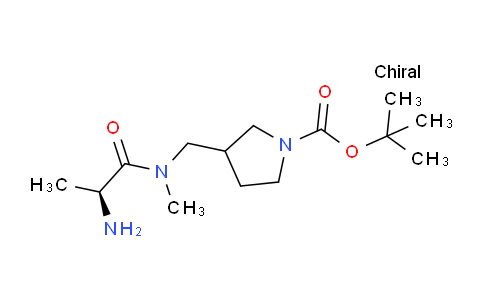 CAS No. 1354028-70-8, tert-Butyl 3-(((S)-2-amino-N-methylpropanamido)methyl)pyrrolidine-1-carboxylate