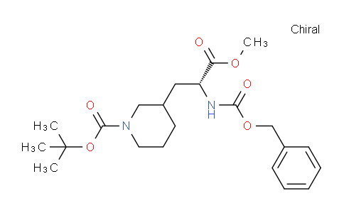 CAS No. 1217536-28-1, tert-Butyl 3-((R)-2-(((benzyloxy)carbonyl)amino)-3-methoxy-3-oxopropyl)piperidine-1-carboxylate