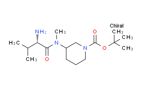 CAS No. 1354026-05-3, tert-Butyl 3-((S)-2-amino-N,3-dimethylbutanamido)piperidine-1-carboxylate