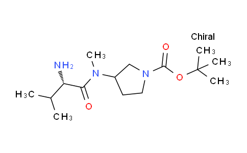 CAS No. 1354024-05-7, tert-Butyl 3-((S)-2-amino-N,3-dimethylbutanamido)pyrrolidine-1-carboxylate