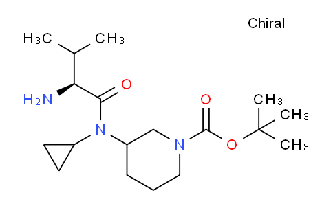 CAS No. 1354025-35-6, tert-Butyl 3-((S)-2-amino-N-cyclopropyl-3-methylbutanamido)piperidine-1-carboxylate