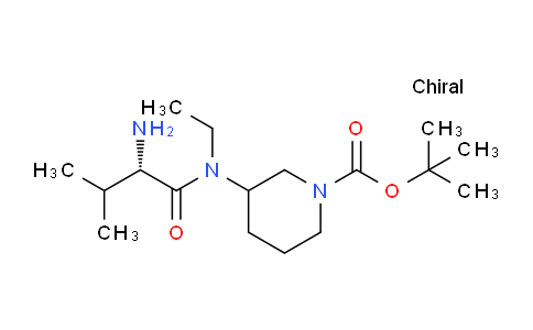 CAS No. 1354026-04-2, tert-Butyl 3-((S)-2-amino-N-ethyl-3-methylbutanamido)piperidine-1-carboxylate